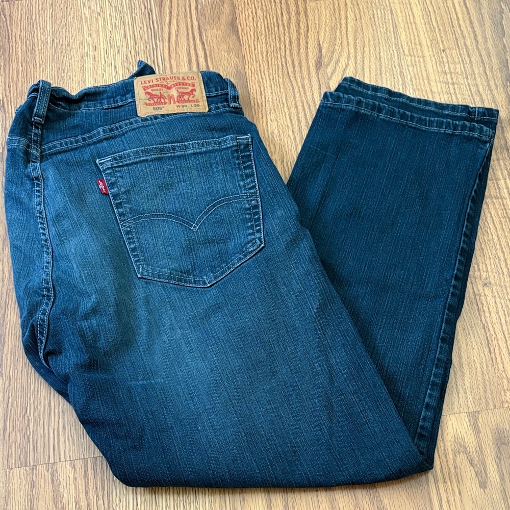 505 Levi's Men's Blue Jeans W36 L29
